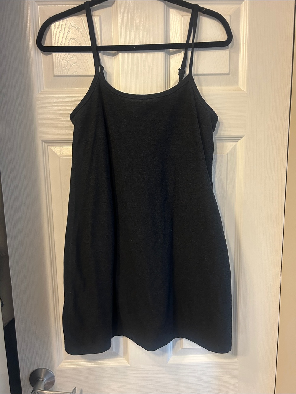 Beyond Yoga Black Strappy Tank Dress